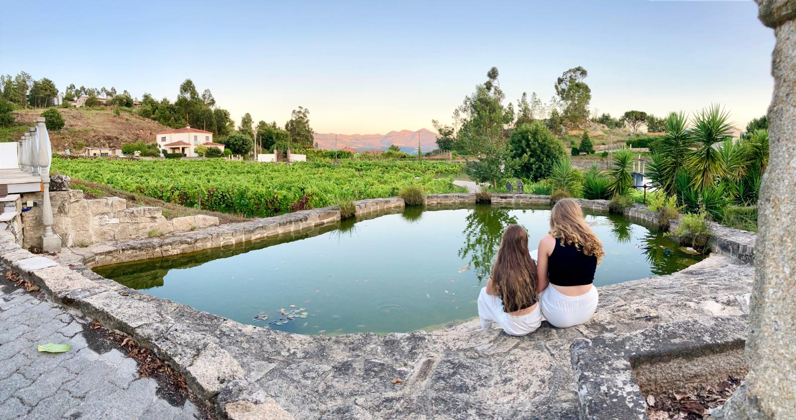 Stone pool area at Quinta da Paixão